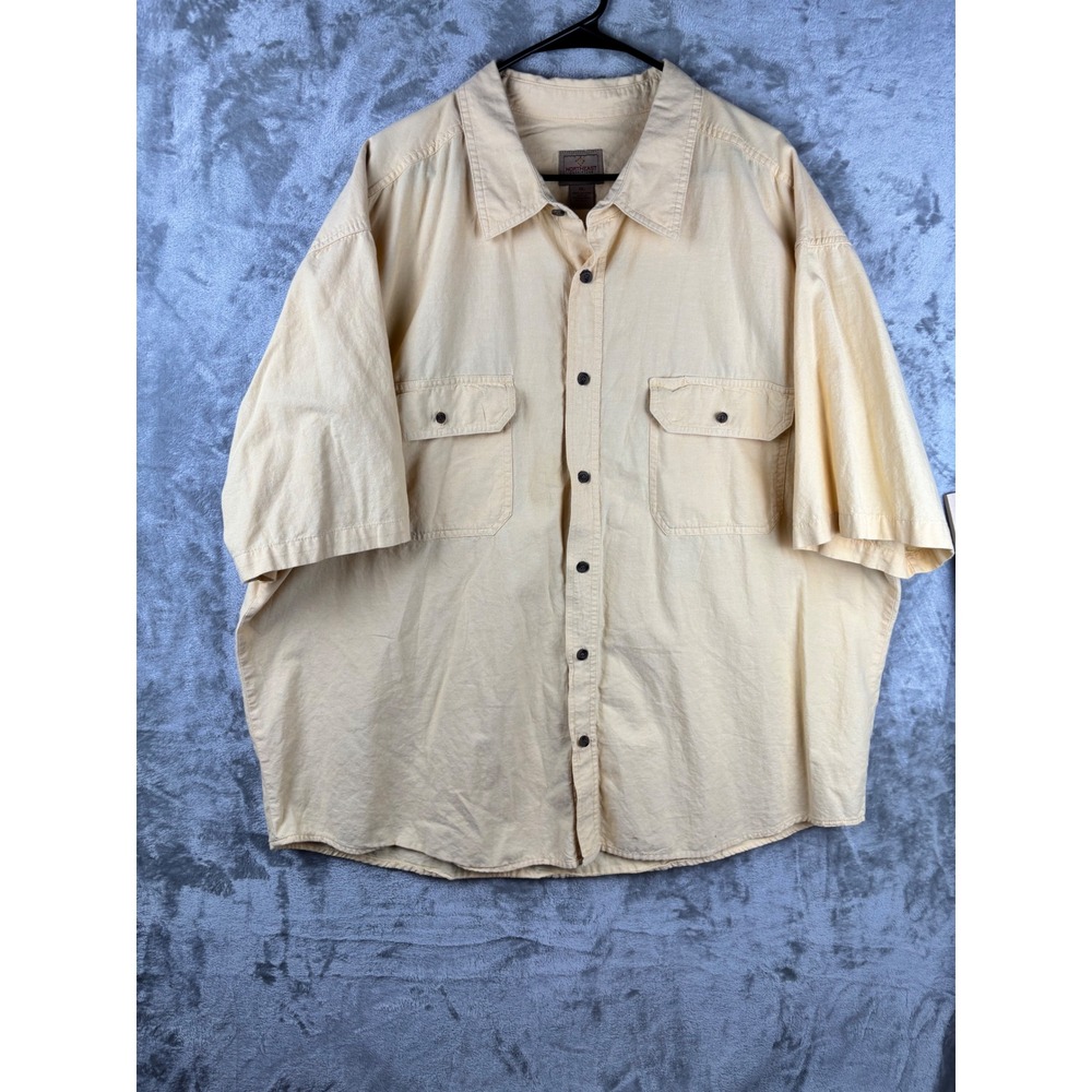 Northeast Outfitters Mens XXL Tan Button Down Shirt Outdoor‎ Utility Workwear